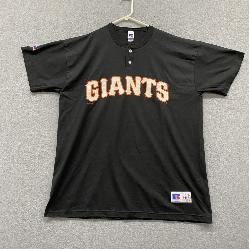 Y2K Early 2000s San Francisco Giants #13 Russell Athletic MLB Shirt Henley XL